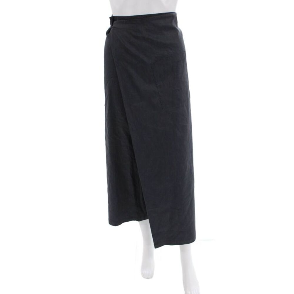 Crea Womens Side Zip High Rise Straight Leg Lightweight Pants Navy Size IT 46